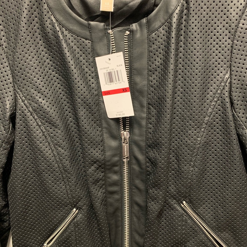 Black soft leather jacket